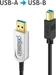Purelink Serie - USB 3.1 Glasfaser Kabel - USB-A USB-B - 7.5m