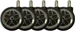 LC-Power Rollen LC-CASTERS-2-DRIFT 5er Set Chrom