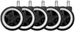 LC-Power Rollen LC-CASTERS-DRIFT 5er Set Weiss