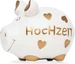 KCG Spardose Schwein klein weiss