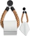 Hennez Toilettenpapierhalter Rope Stick Nature/Schwarz