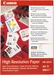 Canon HR-101N, High Resolution Paper, 200 Blatt