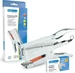 Rapesco Porpoise Heftzange ONE Bypass 45 Seiten, Chrom