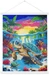 Craft Buddy Tropical Turtle Paradise, 40x50cm Crystal Art Scroll