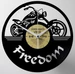 Wanduhr Freedom Motor Ø 30 cm, Gold/Schwarz