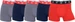 CR7 Unterhosen, 5er-Pack Grau/Navy/Rot, XL