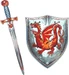 Liontouch Bernstein Drachen-Spielzeugschwert und -Schild