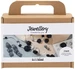Creativ Company Schmuck Bastelset Rosen, Schwarz/Weiss