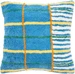 F&R Kissen Styles 45 x 45 cm Blau/Gelb/Offwhite/Grün