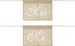 Partydeco Partyaccessoire Stuhlschild Mr Mrs Jute 30 x 21.5 cm, Braun