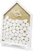 Partydeco Partyaccessoire Haus aus Holz mit 50 Herzen, Weiss/Braun