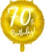 Partydeco Ballon 70 Jahre Aluminium in Gold