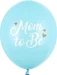 Partydeco Luftballon Mom to be Blau Ø 30 cm, 6 Stück