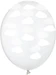 Partydeco Luftballons Wolken Transparent/Weiss Ø 30 cm, 6 Stück