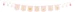 Partydeco Banner Oh baby with tassels, 2.5 m, light pink (1 pkt / 1 pc.)