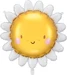 Partydeco Foil balloon Sun, 90 cm, mix (1 pkt / 1 pc.)