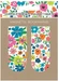 Cart Lesezeichen Blumen Mehrfarbig, 2 Magnete