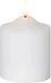 Star Trading LED-Kerze Pillar Flamme 7.5 cm x 12 cm, Weiss