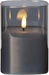 Star Trading LED-Kerze Pillar Flamme 9 cm x 12.5 cm, Schwarz