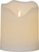 Star Trading LED-Kerze Pillar Flamme Grand 16 cm x 20 cm, Weiss