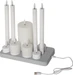 Star Trading LED-Kerzen Set Flamme Charge Mix, Weiss