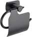 Biasca Toilettenpapierhalter schwarz matt