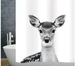 Diaqua Duschvorhang Bambi 180 x 200 cm, Grau/Weiss