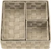 Diaqua Aufbewahrungskorb Irina 4 Stück, Beige