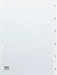 Kolma Register A4 Vista 1-6 6-teilig transparent farblos