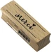 Artoz Motivstempel Merci Text, Hellbraun