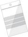 BüroLine Pressverschluss Beutel 75x90mm mit Beschriftungsfeld