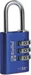 Rieffel Alu-Zahlenschloss 22/30 BLAU SB