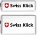 Swissklick Wechselnummernrahmenhalter-Set Hochformat 30x8cm 30x16cm