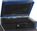 Rieffel Geldkassette mit Federdeckel DELUXE 4 BLAU