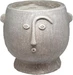 GuGus Pflanzentopf mit Gesicht 16 cm, Grau