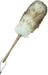 CREaCLEAN Staubwedel mit Holzgriff, Lammwolle
