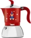 Bialetti Fiamm Ind 2 Tassen, Orsetto Rot, Materialtyp: Metall