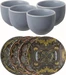 Arthur Krupp Espresso Becher Mandala 100 ml, 4 Stück, Mehrfarbig