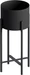 Wallxpert Pflanzenständer 23 cm/48 cm, Schwarz