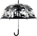 Esschert Design Schirm Wald Schwarz/Transparent