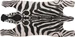 Esschert Design Fussmatte Zebra 38 cm x 75 cm