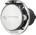 Victron Energy Landanschluss-Steckdose Victron Edelstahl mit Abdeckung 16A/250Vac (2p/3w)