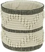 EGLO Aufbewahrungskorb Toyama 20 x 20 cm, Creme/Schwarz