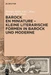 Barock en miniature Kleine literarische Formen in Barock und Moderne