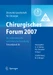 Chirurgisches Forum 2007 für experimentelle und klinische Forschung