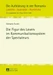 Die Figur des Lesers im Kommunikationssystem der Spectateurs