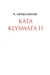 Tractatus nihilo-paranoicus / KATAKLYSMATA II