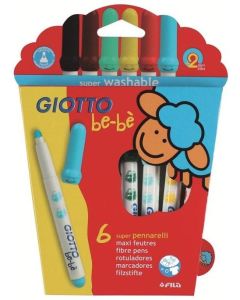 Giotto Farbstifte be-bé Mehrfarbig, 6 Stück Image 1