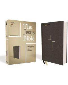 The Jesus Bible, ESV Edition, Cloth over Board, Gray Image 1