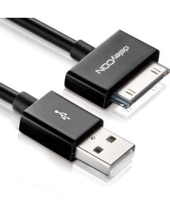 deleyCON 30Pin Dock-USB Kabel 2m, schwarz Image 1
